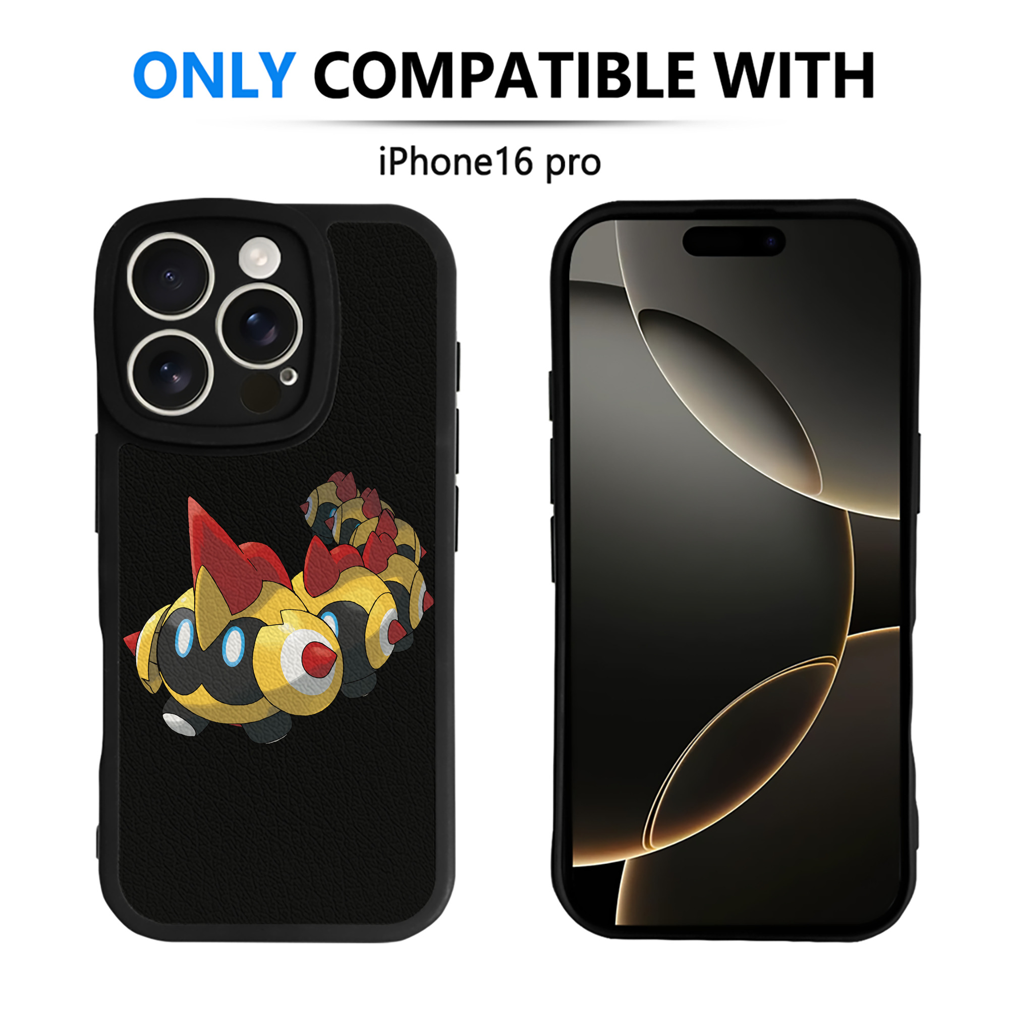 （画像用） ポケットモンスター Pokémon 【iPhone 16シリーズ対応】シリコンスマホケース（レザー調） 材質：シリコン